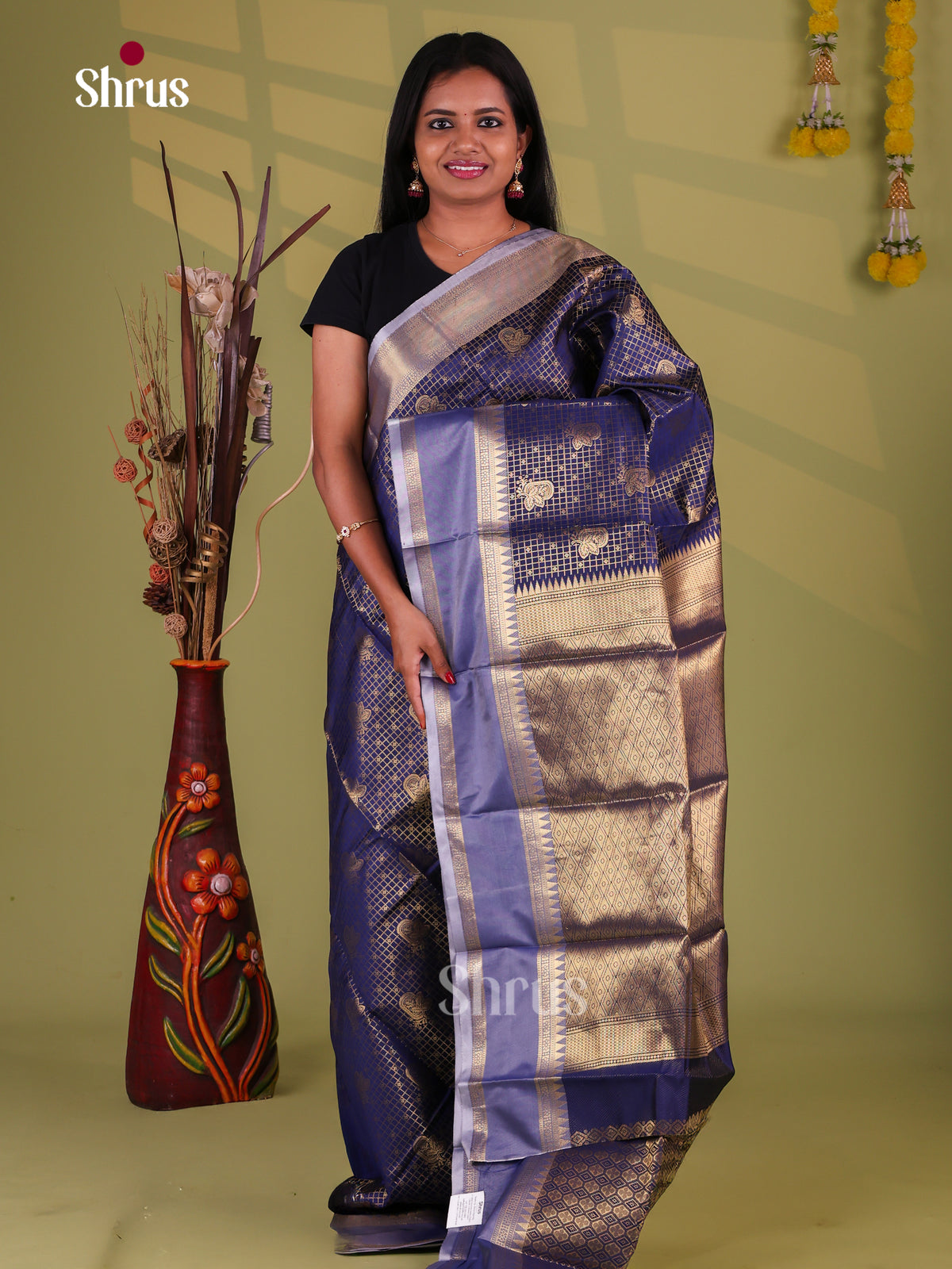 Semi Kanchipuram Saree - EJ09441