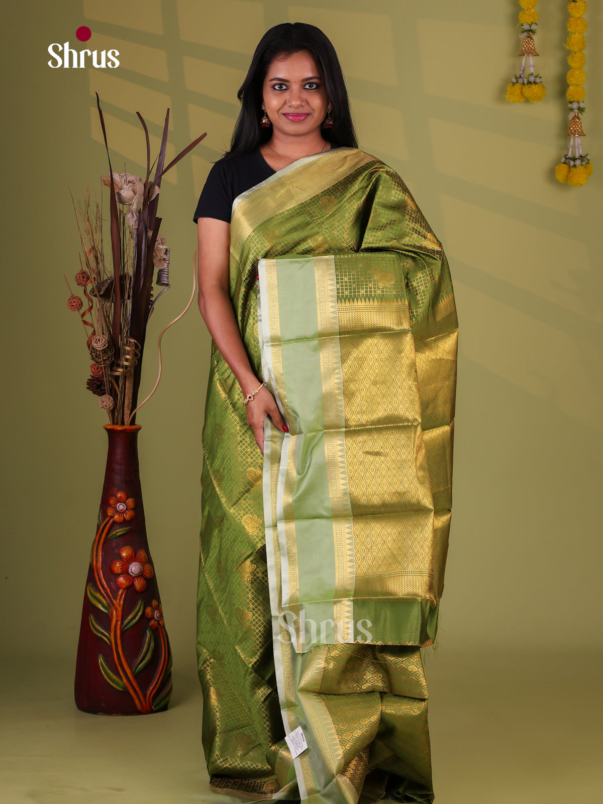 Semi Kanchipuram Saree - EJ09442
