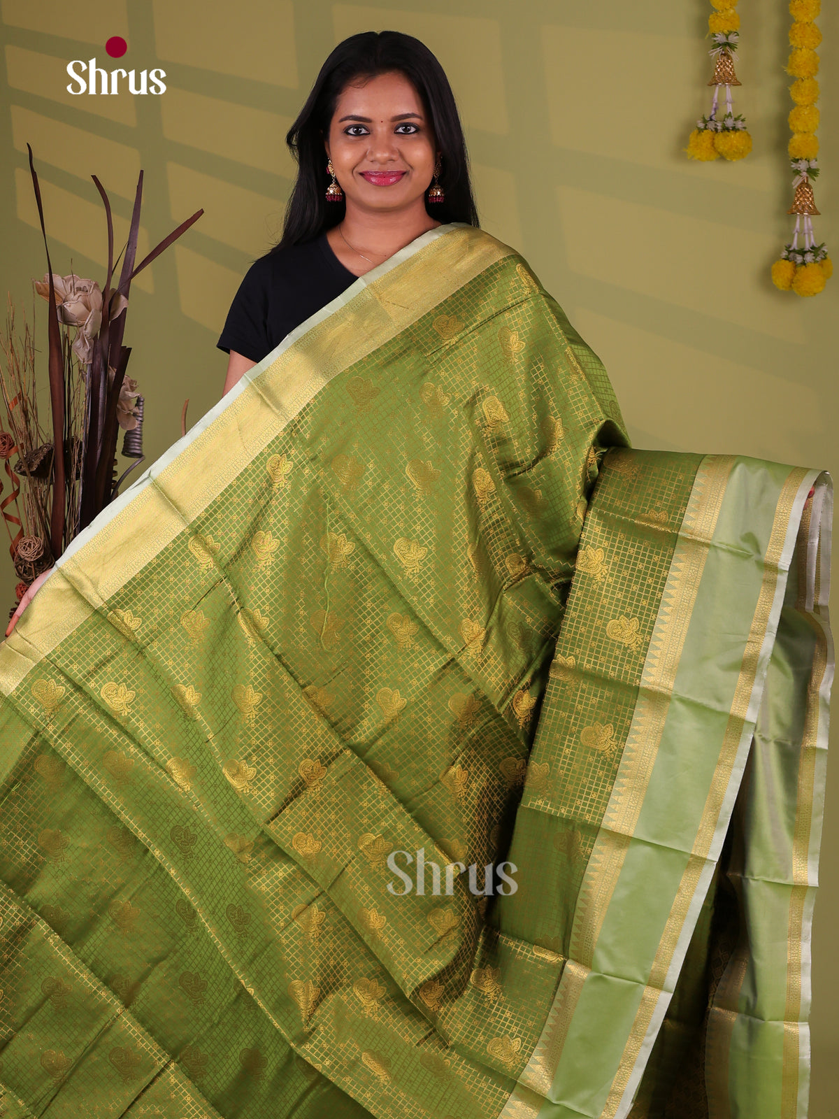 Semi Kanchipuram Saree - EJ09442