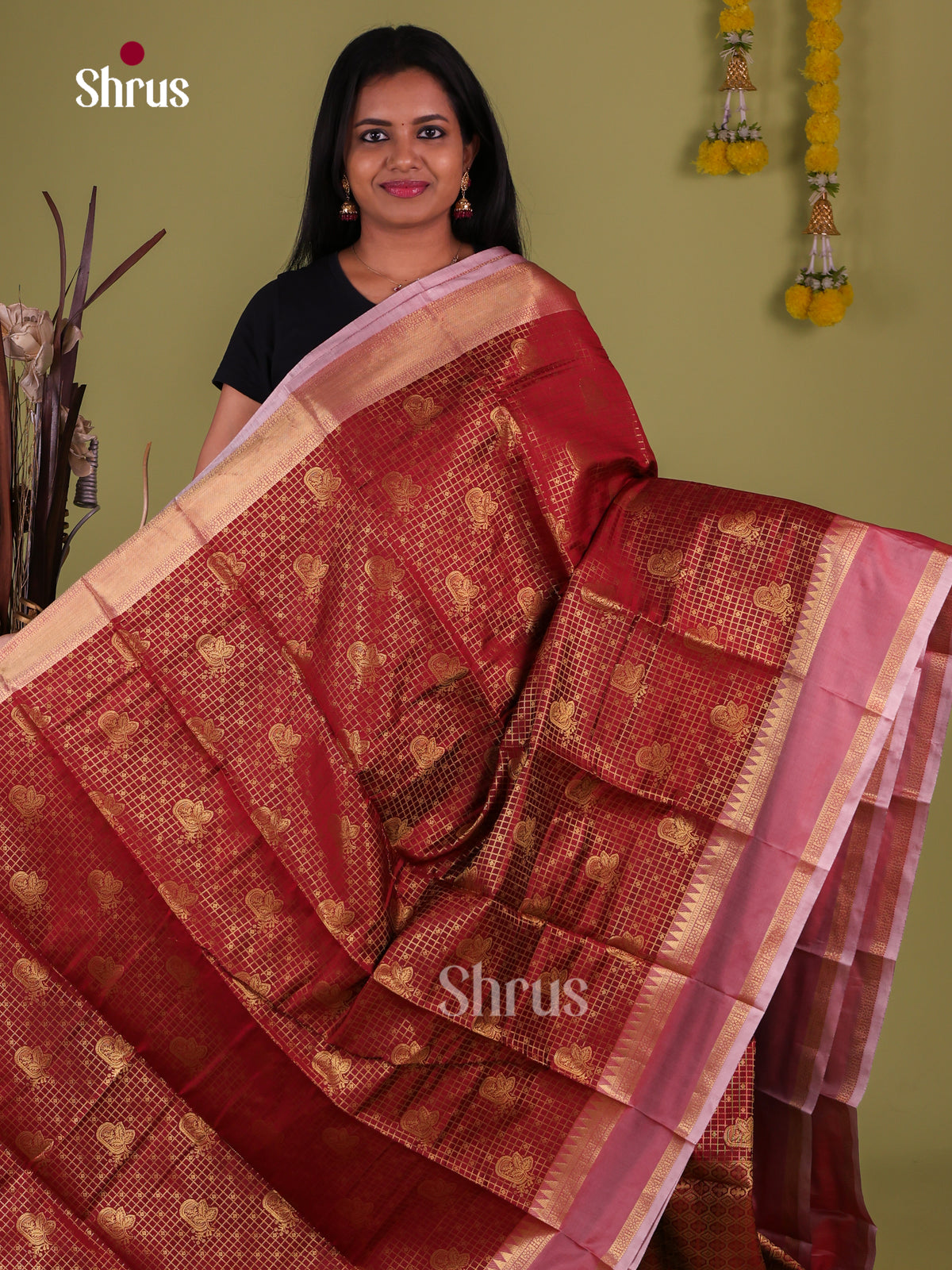 Semi Kanchipuram Saree - EJ09443