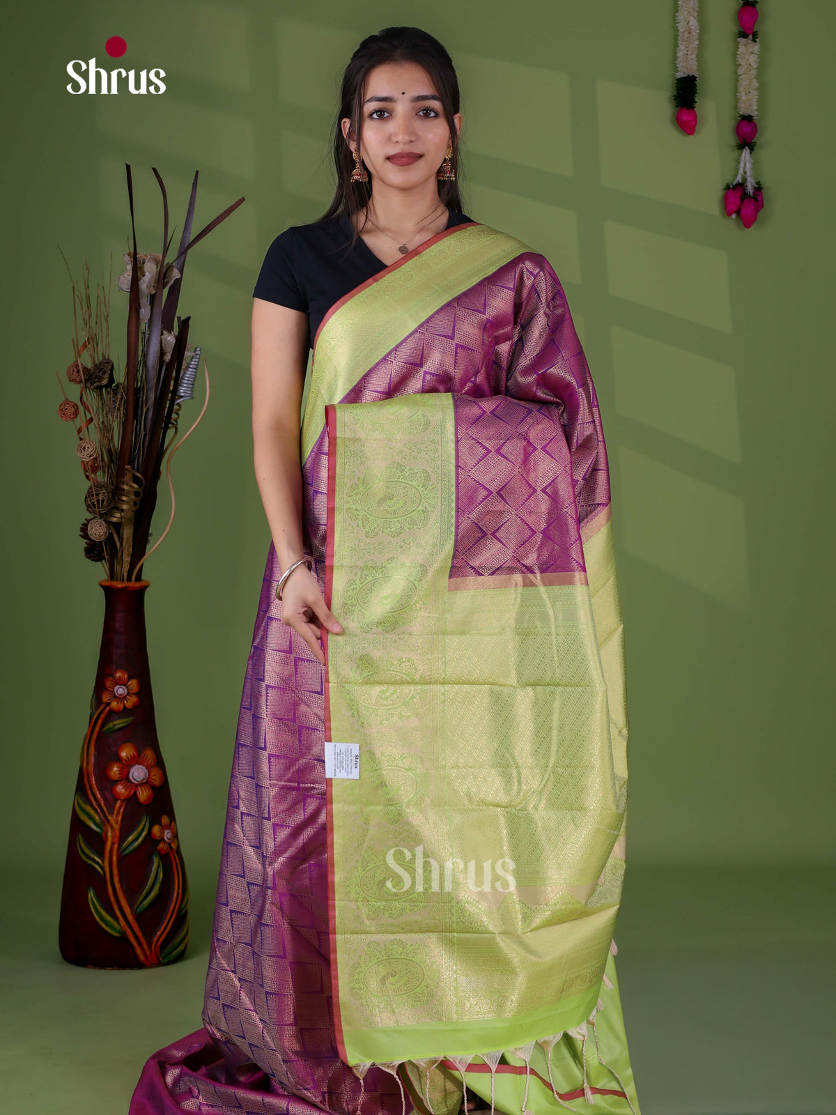 Semi Kanchipuram Saree - EJ11007