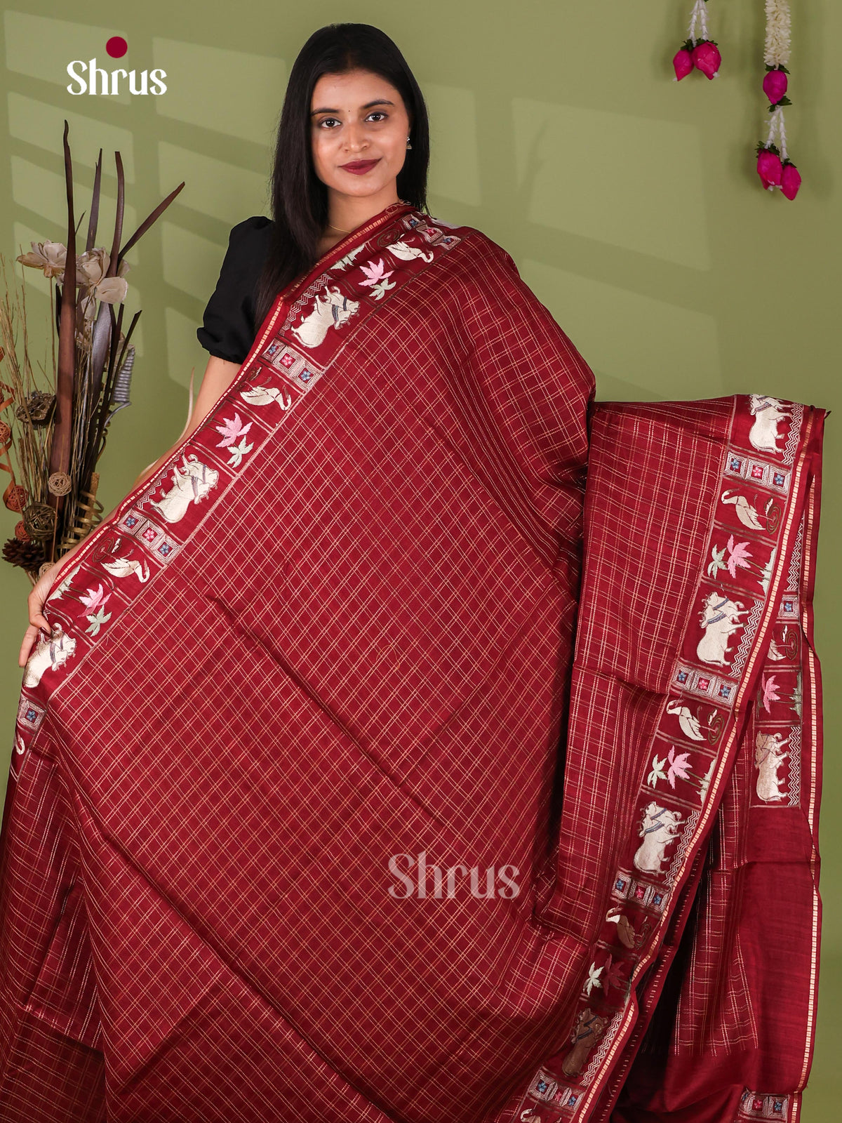 Tussar Embroidery Saree - EJ11031