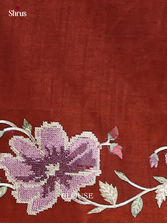 Tussar Embroidery Saree - EJ11033