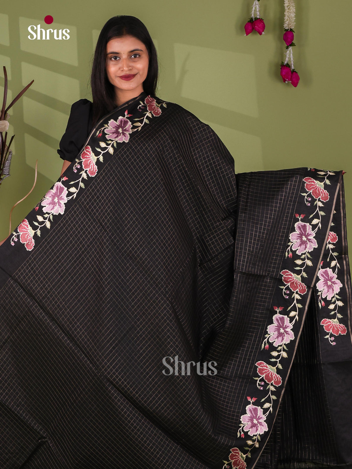 Tussar Embroidery Saree - EJ11035