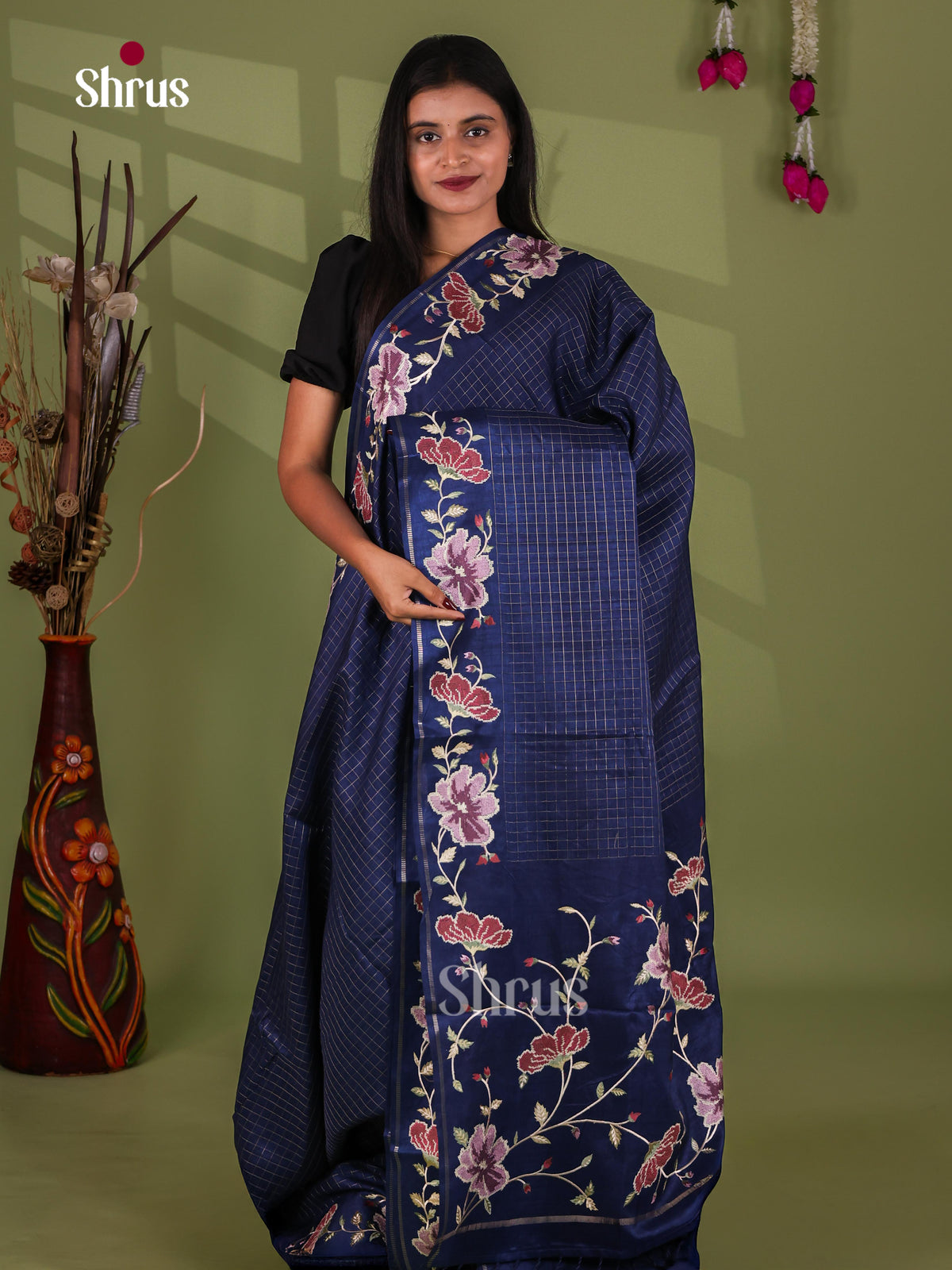 Tussar Embroidery Saree - EJ11038