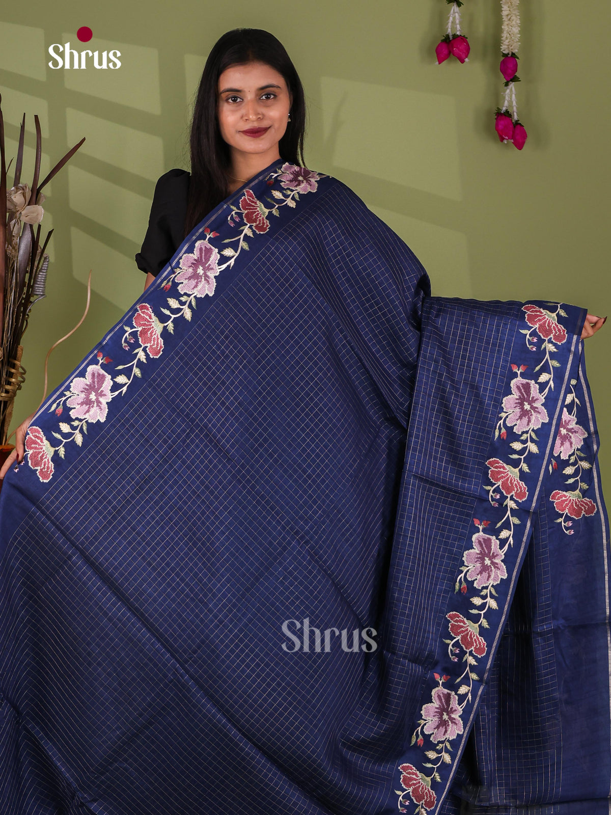 Tussar Embroidery Saree - EJ11038