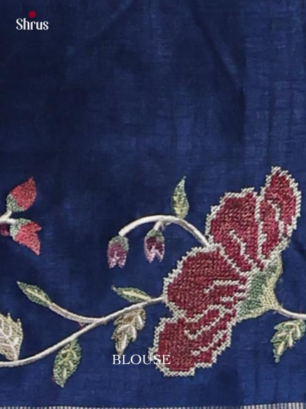 Tussar Embroidery Saree - EJ11038