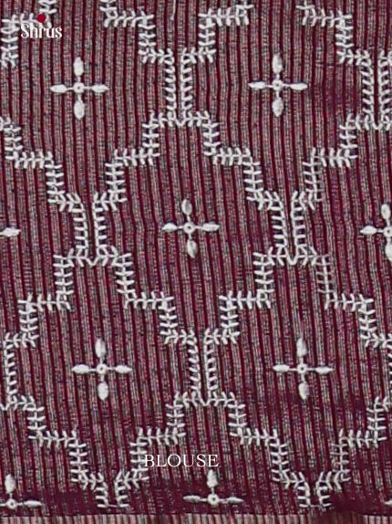 Tussar Embroidery Saree - EJ11041