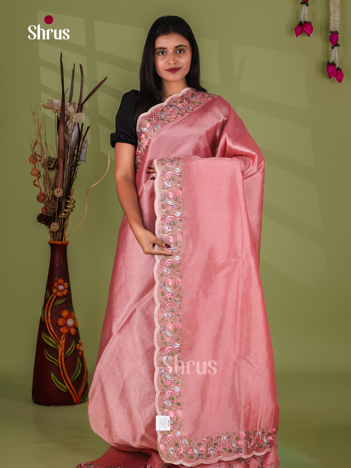 Tissue Embroidery Saree - EJ11050
