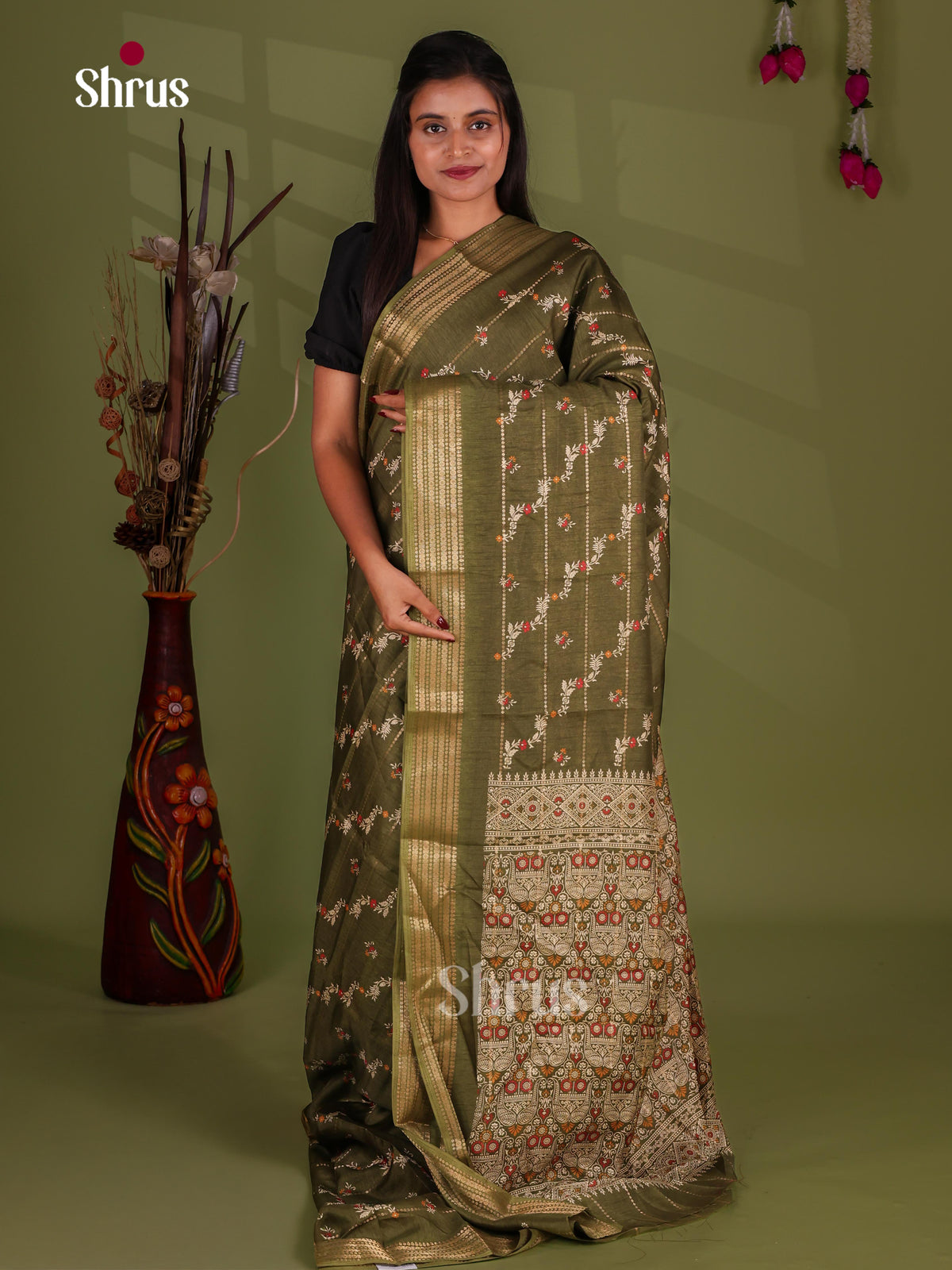 Semi Crepe Saree - EJ11263