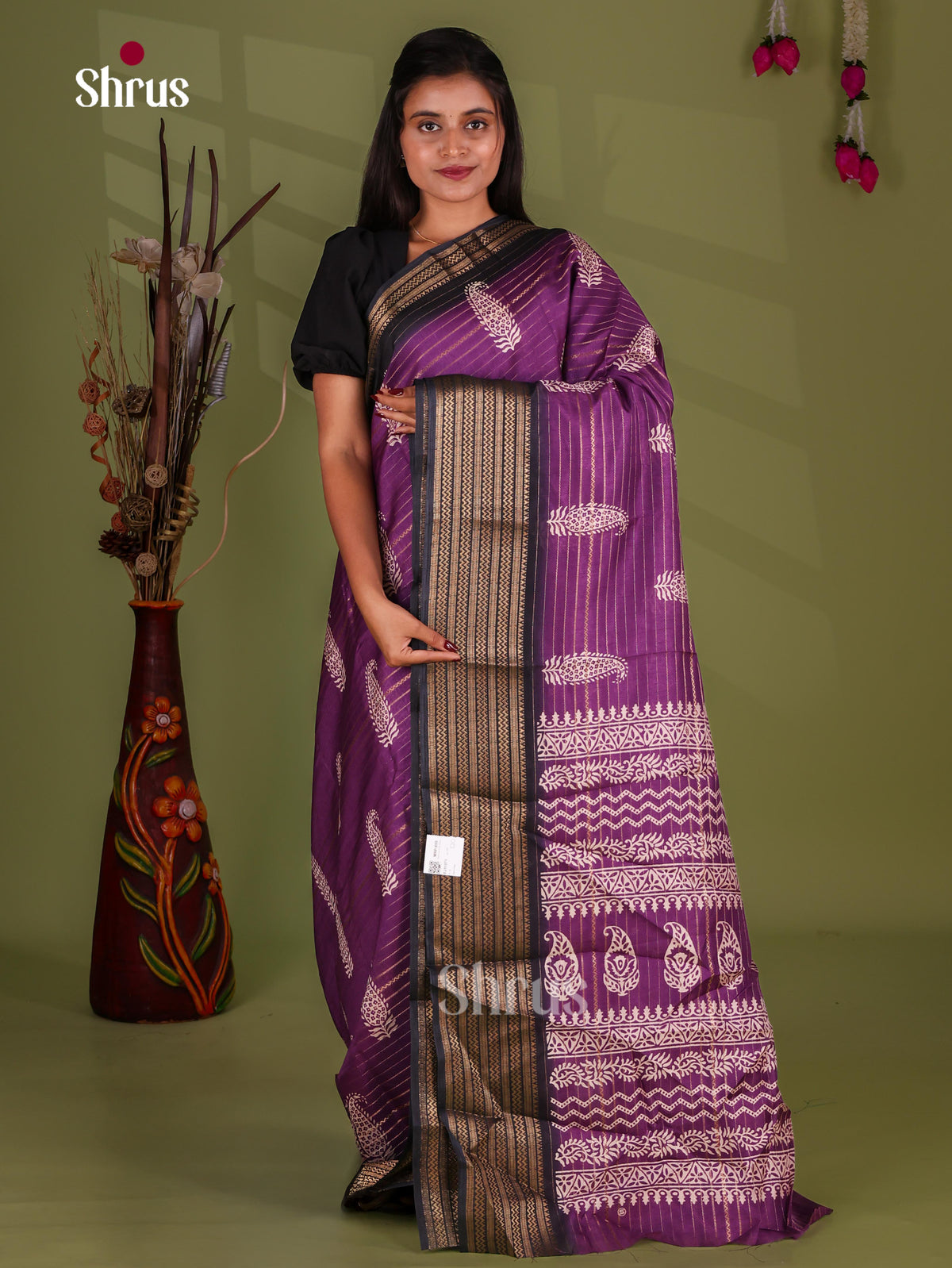 Semi Crepe Saree - EJ11371