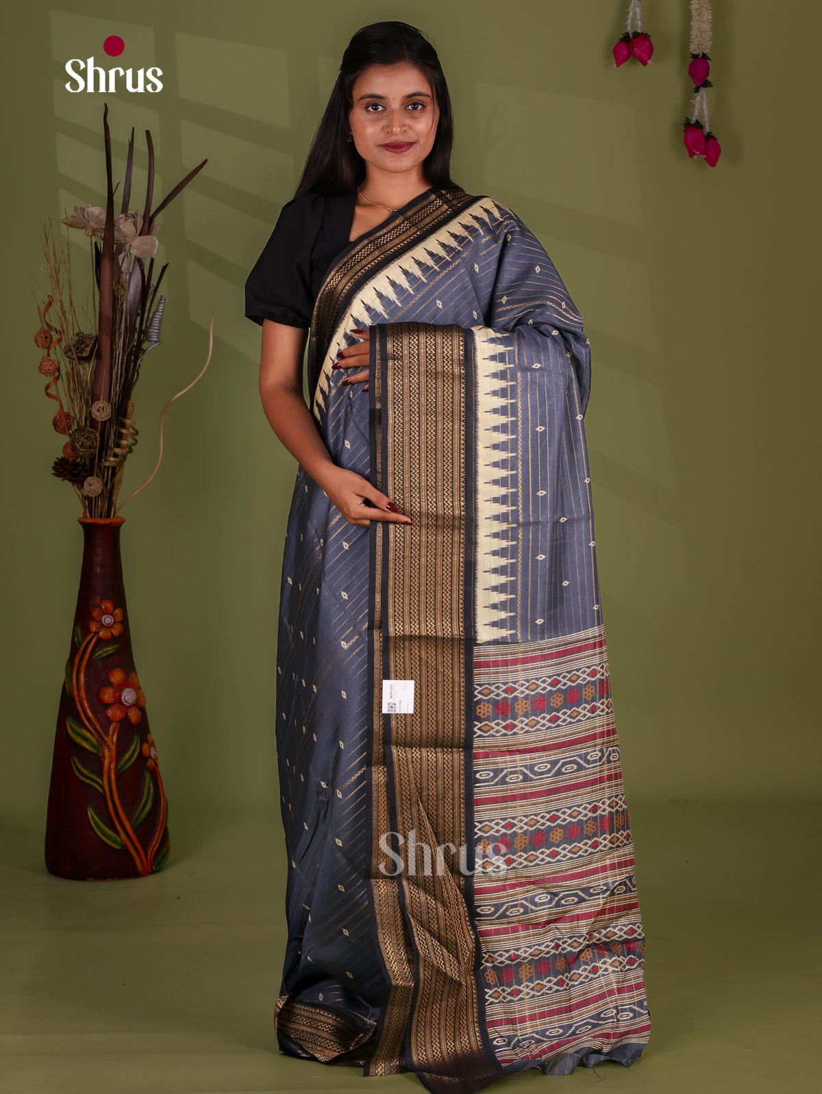 Semi Crepe Saree - EJ11396