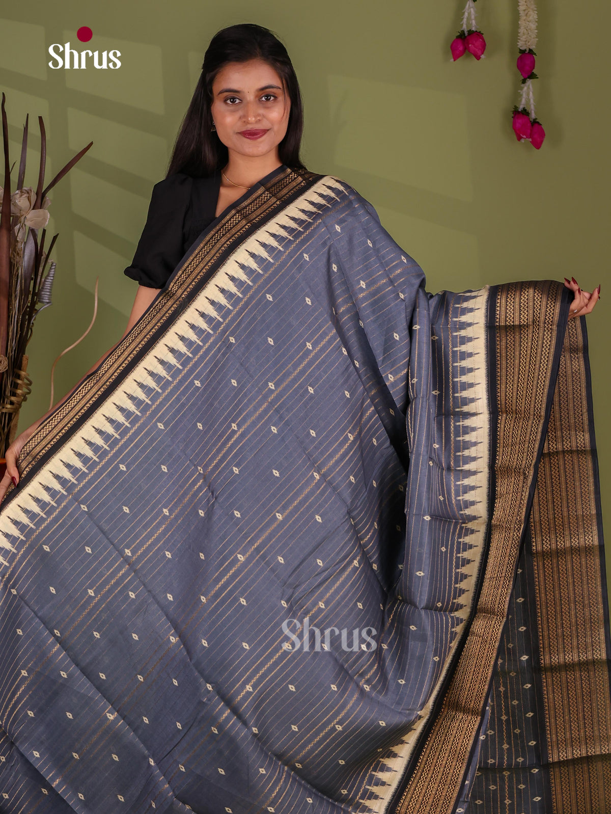 Semi Crepe Saree - EJ11396