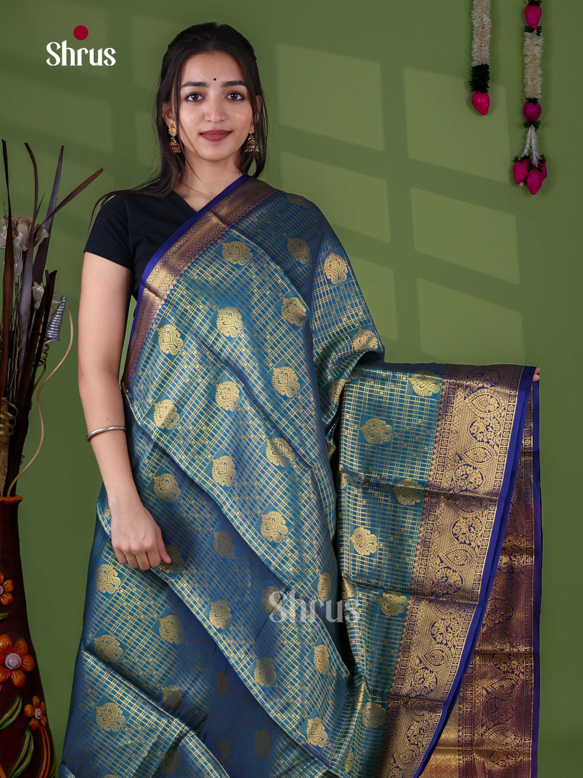 Semi Kanchipuram Saree - EJ11413
