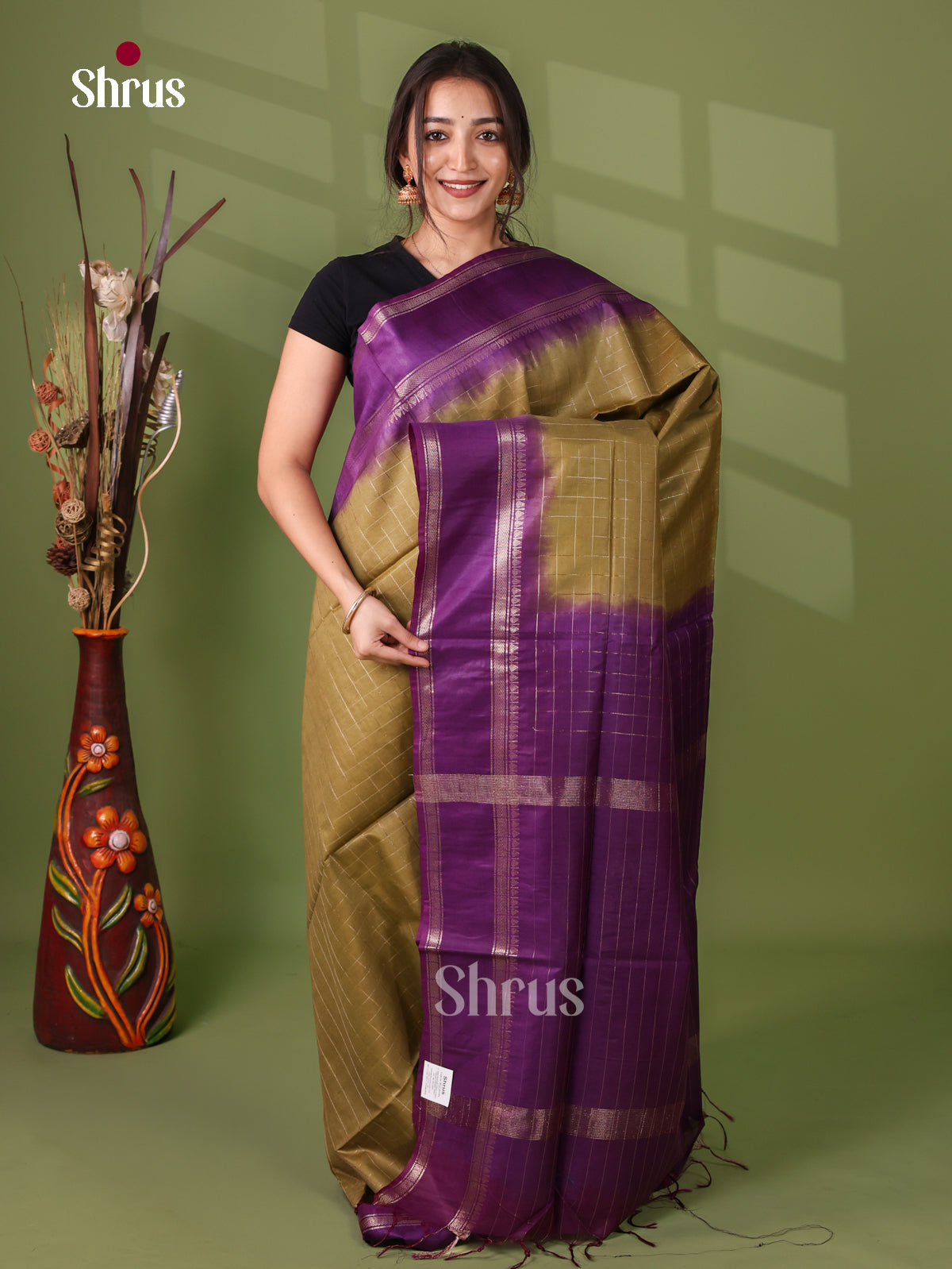 Zari Semi Tussar Saree - EJ12031
