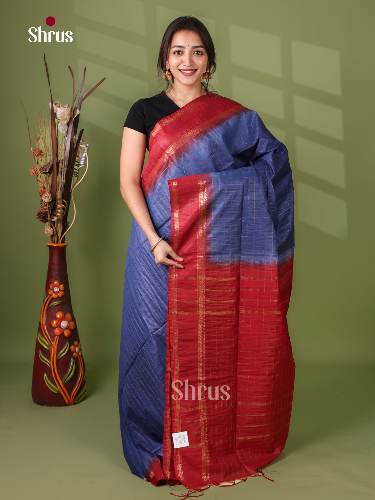 Zari Semi Tussar Saree - EJ12038
