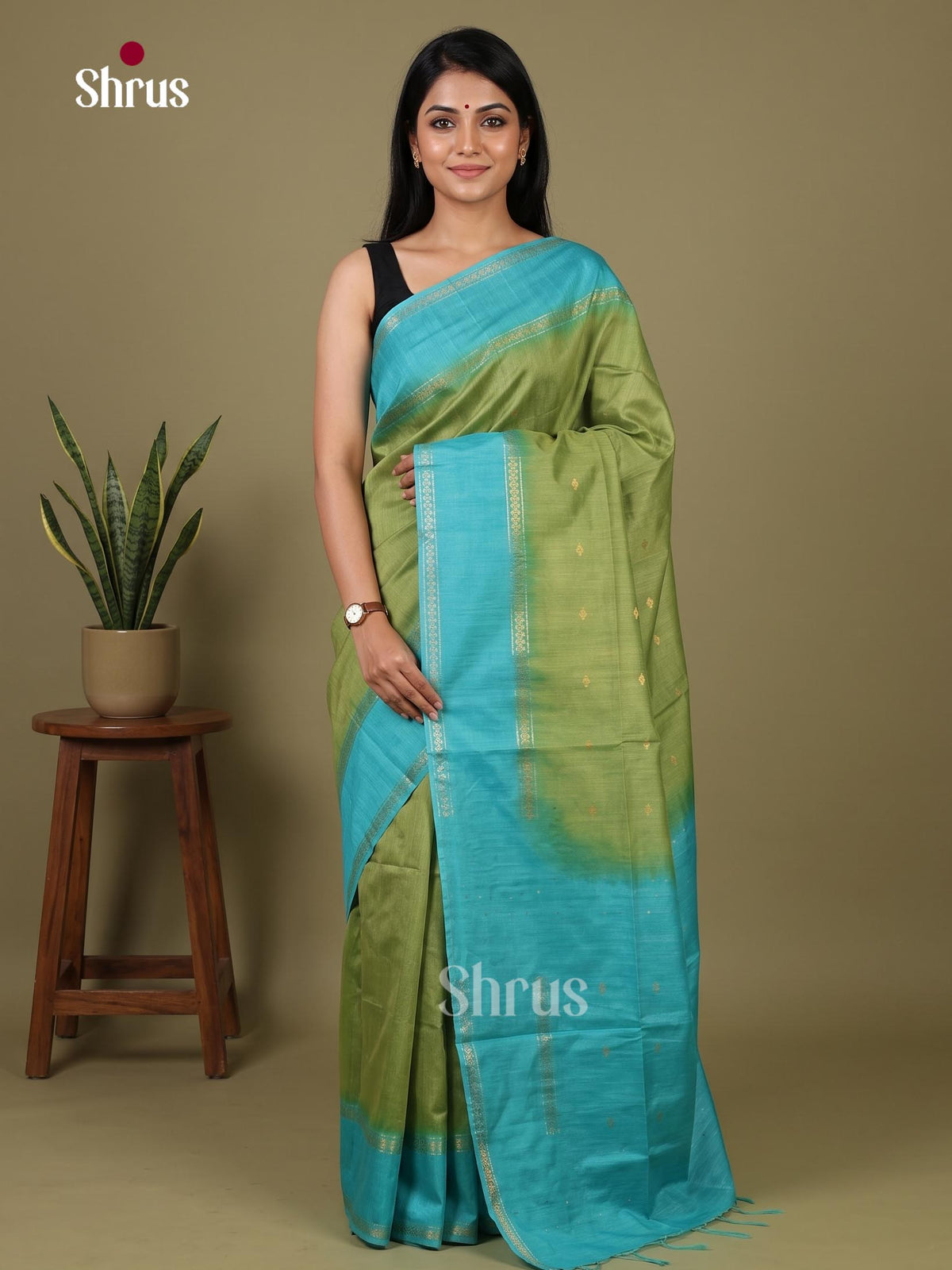 Zari Semi Tussar Saree - EJ12069