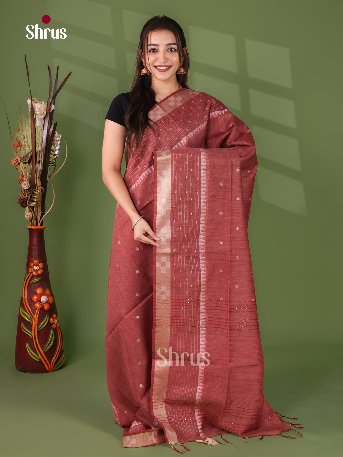 Semi Tussar Saree - EJ12103
