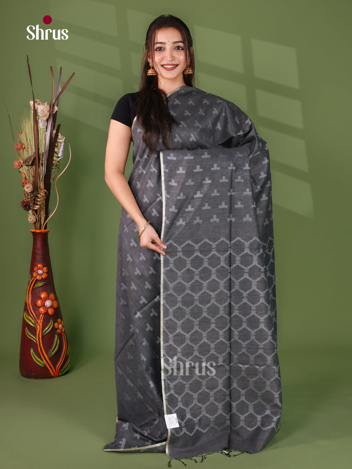 Semi Tussar Saree - EJ12113