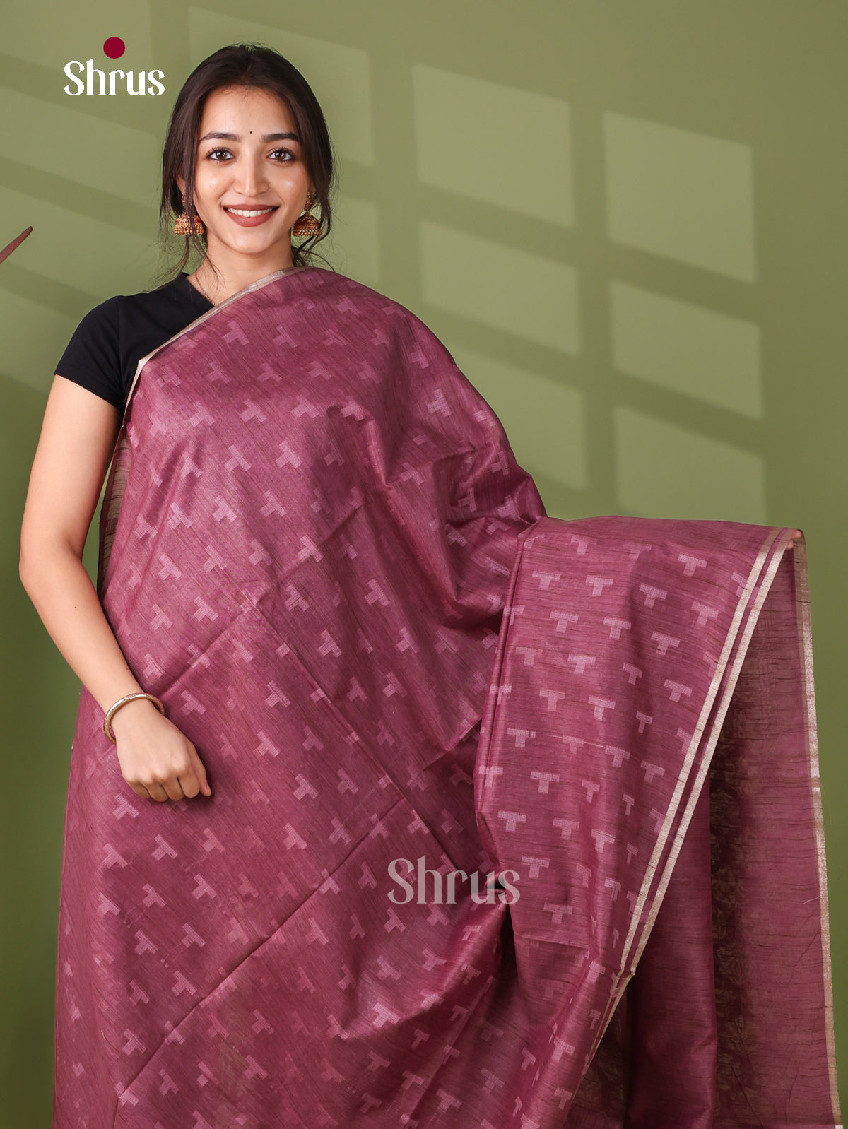 Semi Tussar Saree - EJ12115 - Shop on Shrus.com