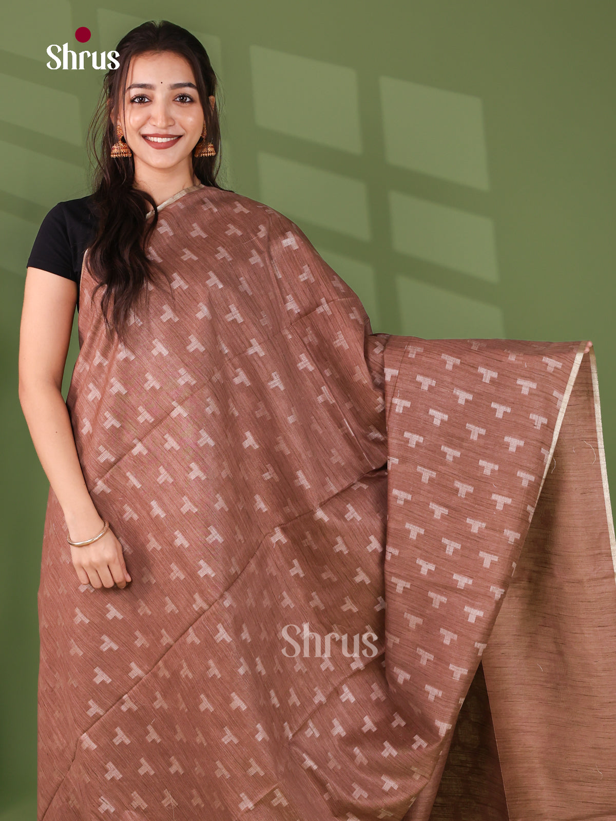 Semi Tussar Saree - EJ12117