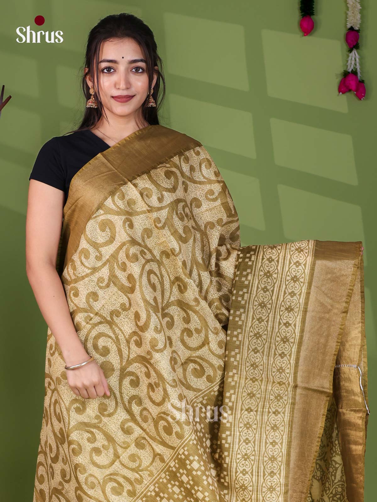 Zari Semi Tussar Saree - EJ12342