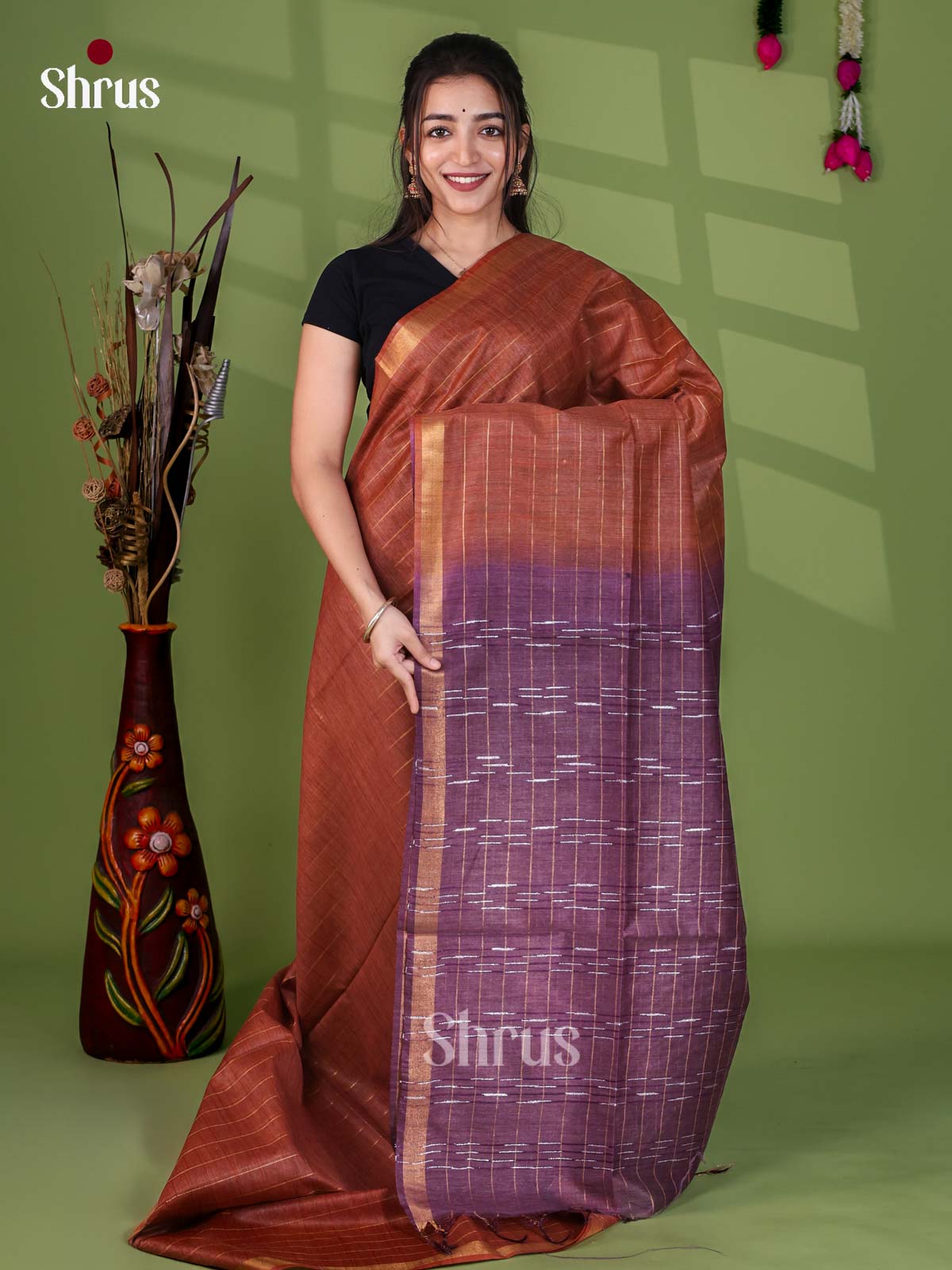 Zari Semi Tussar Saree - EJ12428
