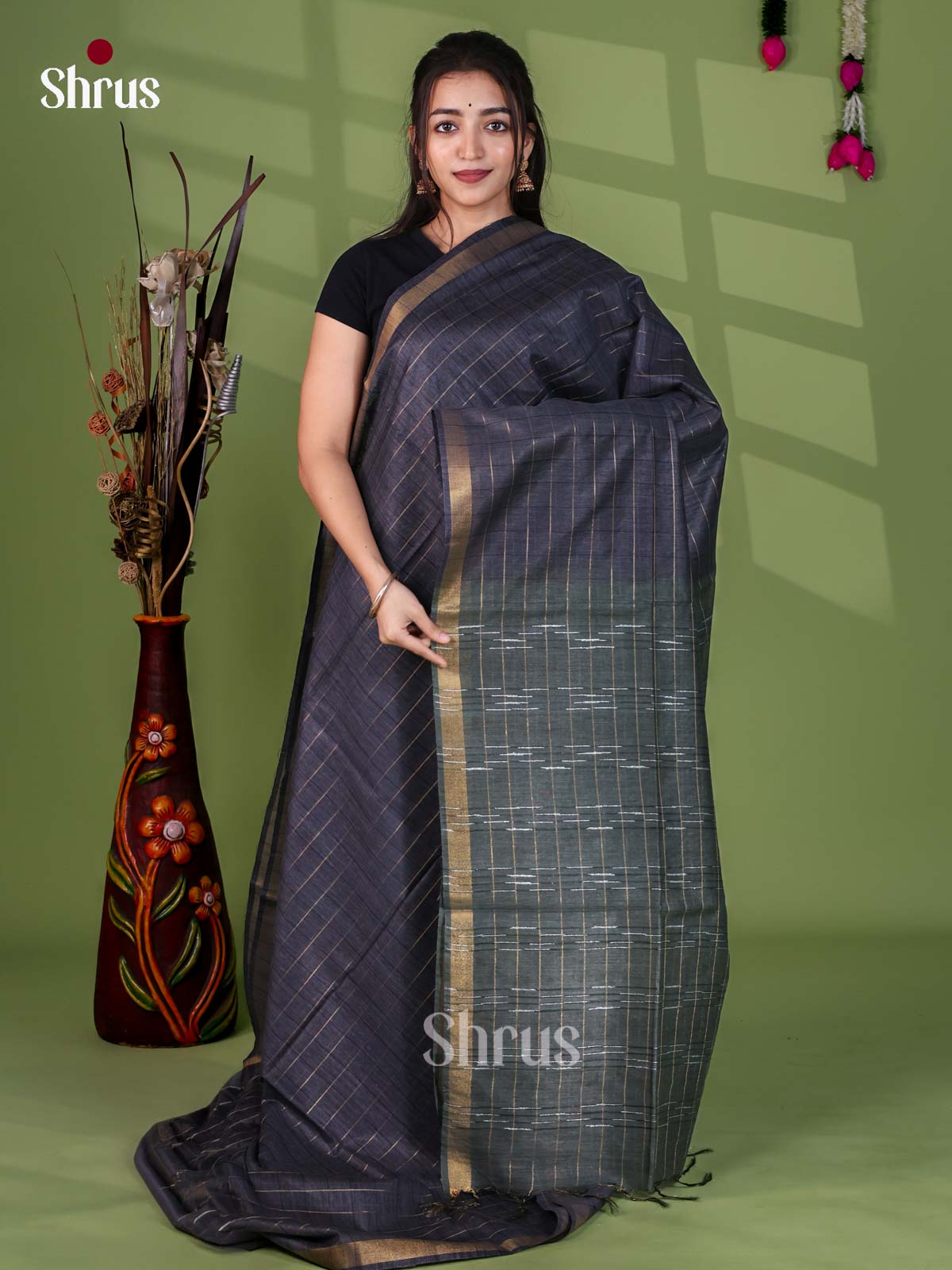 Zari Semi Tussar Saree - EJ12429