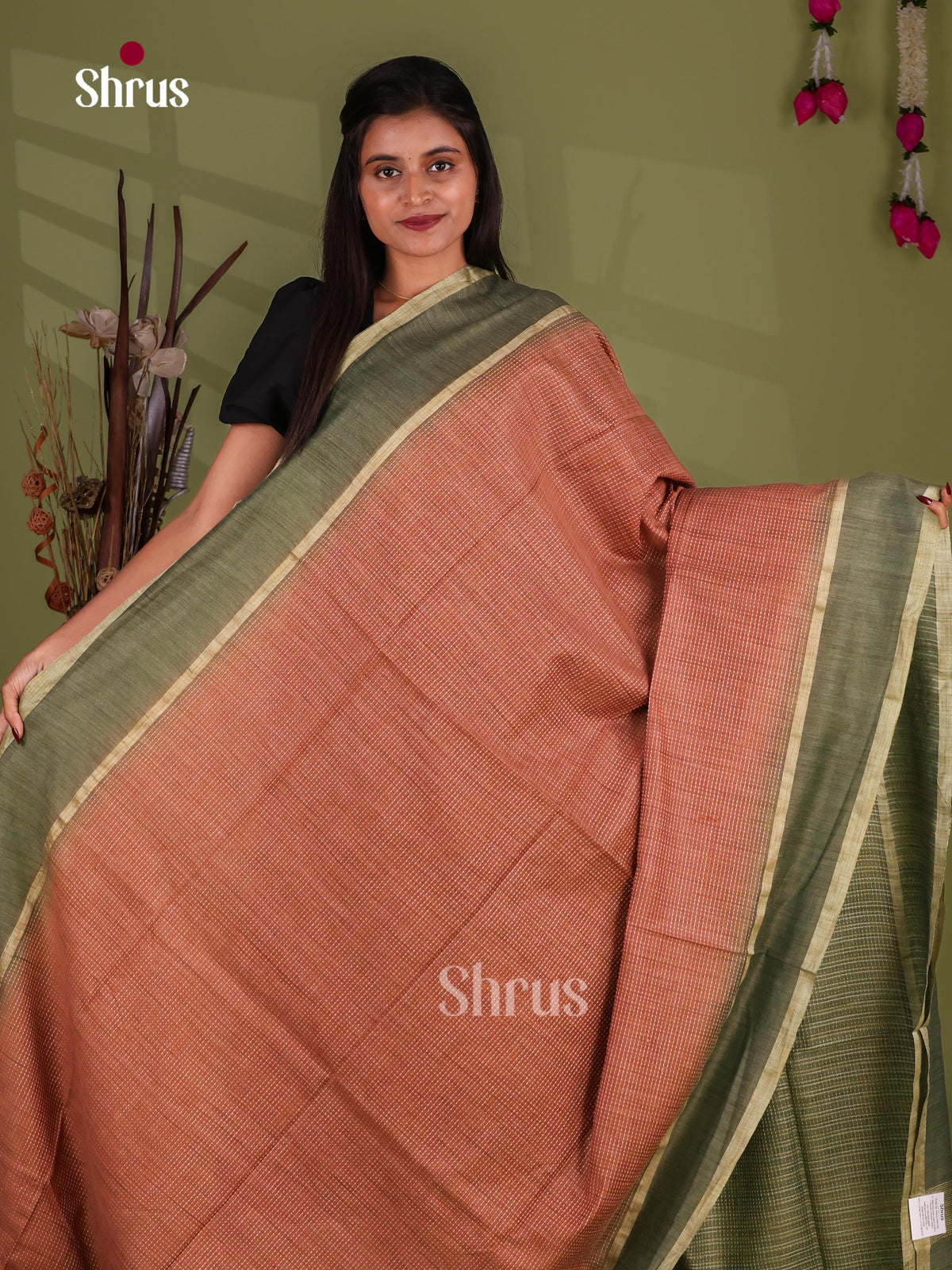 Semi Tussar Saree - EJ13275