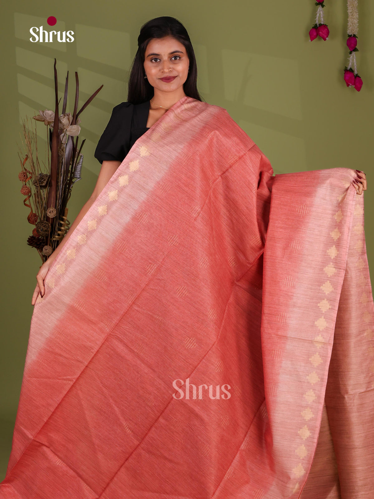 Semi Tussar Saree - EJ13289