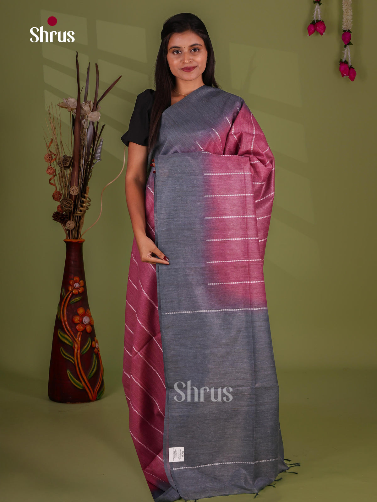 Semi Tussar Saree - EJ13293