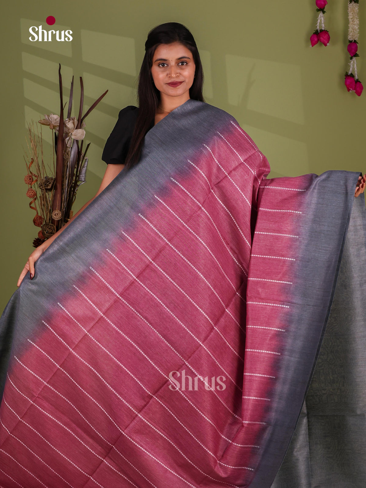 Semi Tussar Saree - EJ13293