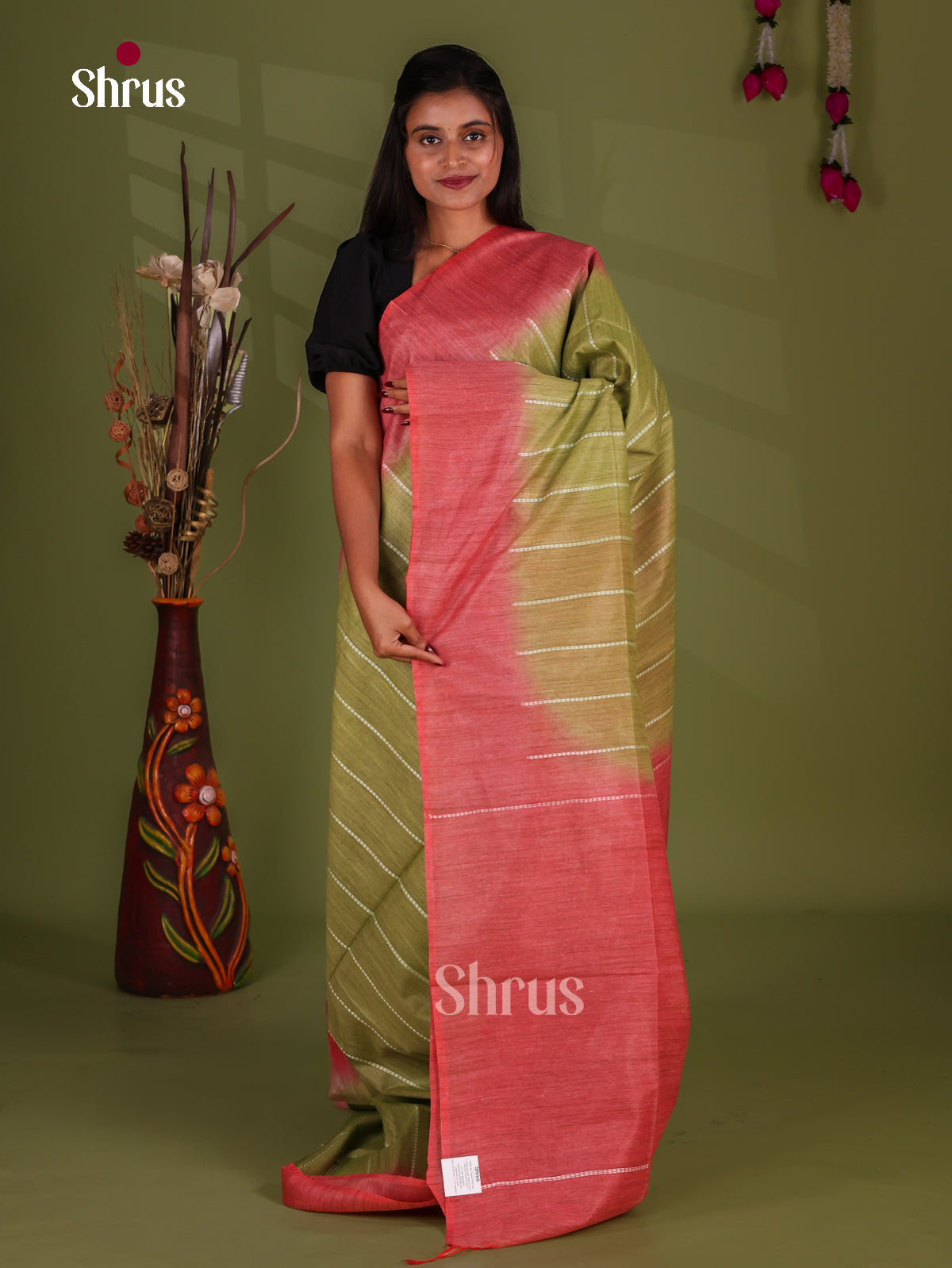 Semi Tussar Saree - EJ13295