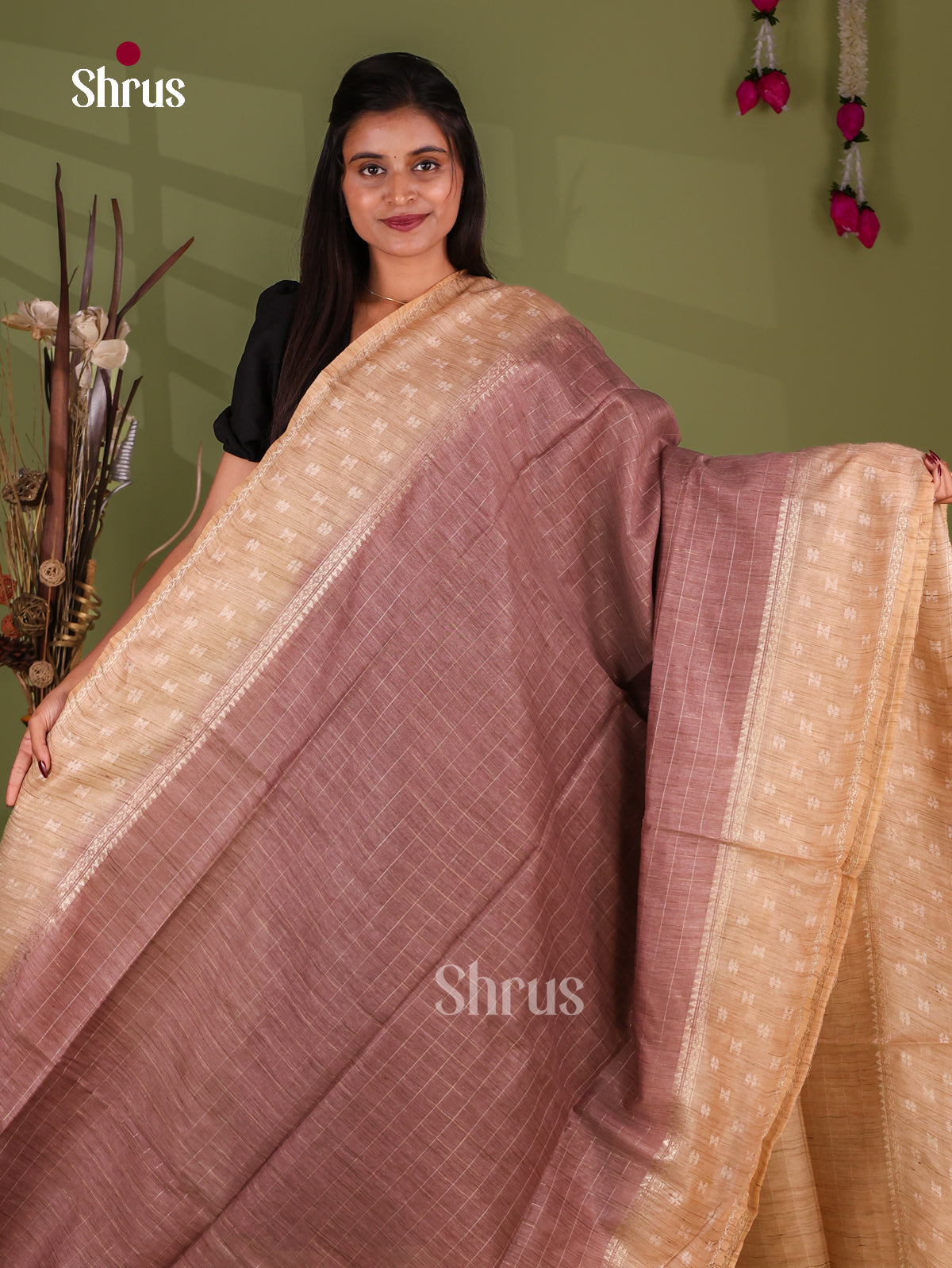 Zari Semi Tussar Saree - EJ13298