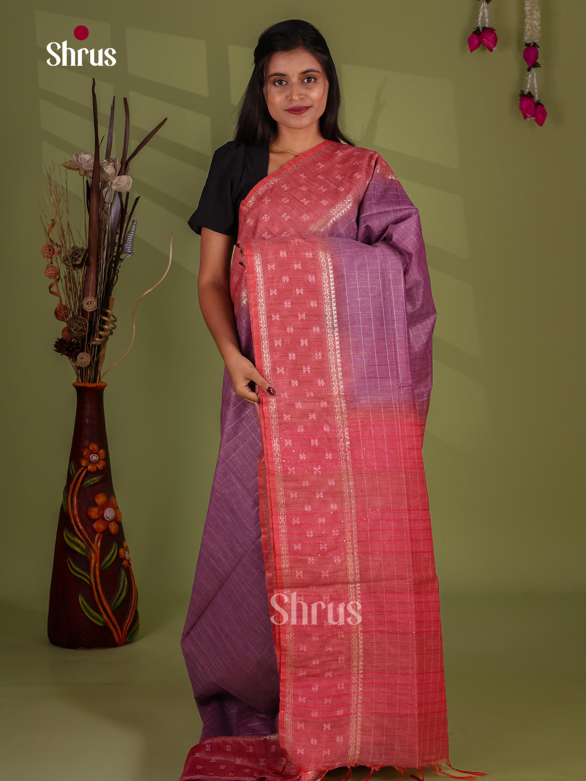 Zari Semi Tussar Saree - EJ13302