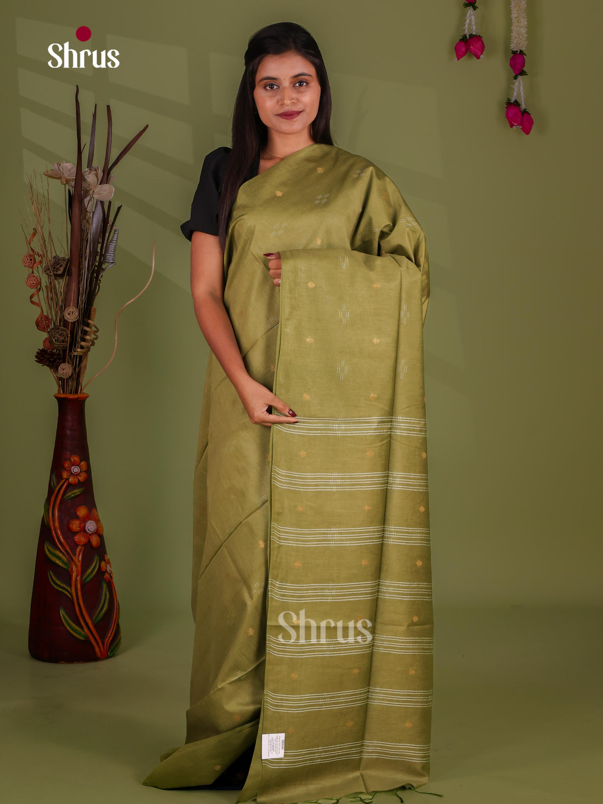 Semi Tussar Saree - EJ13338