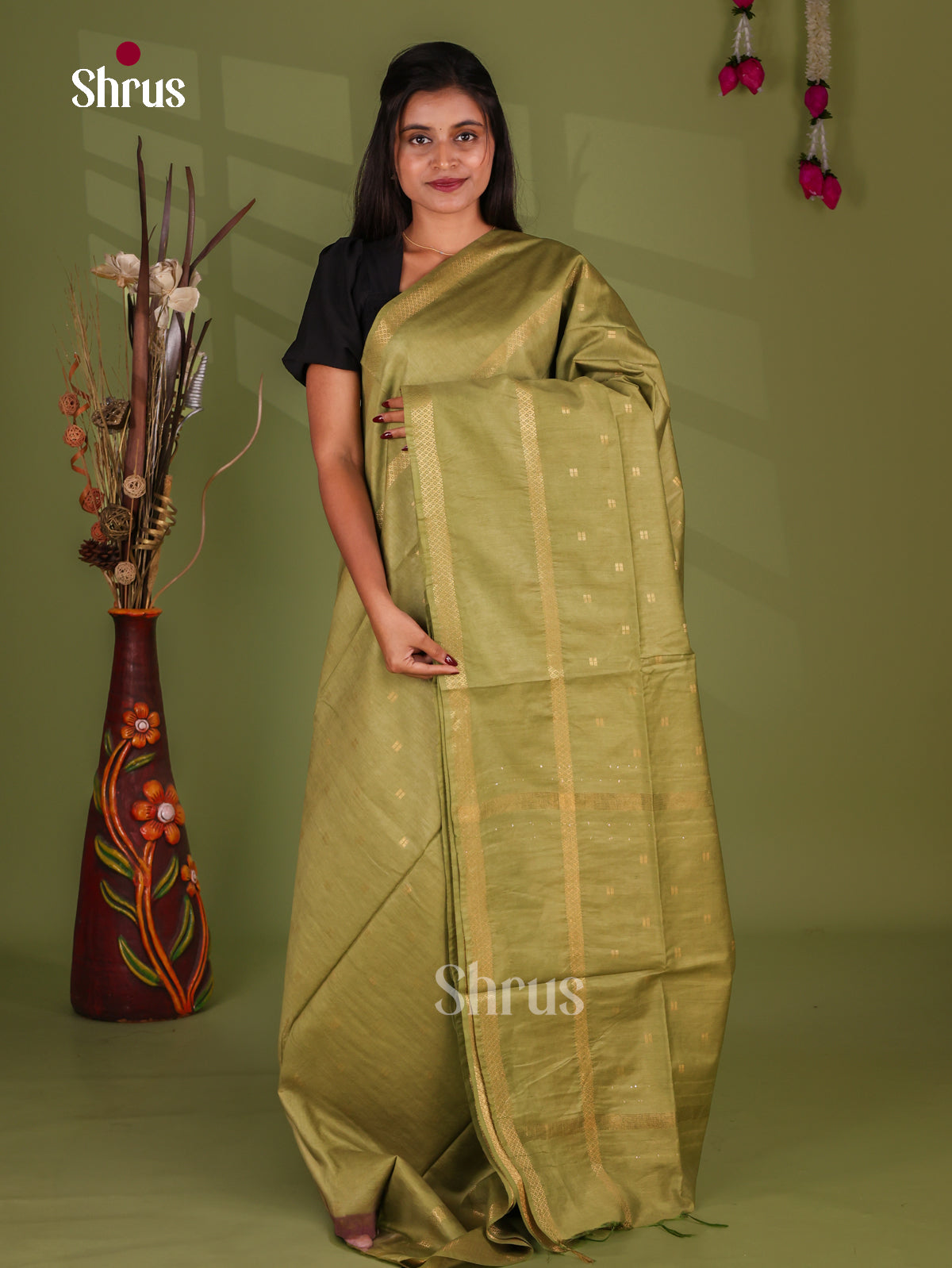Zari Semi Tussar Saree - EJ13349