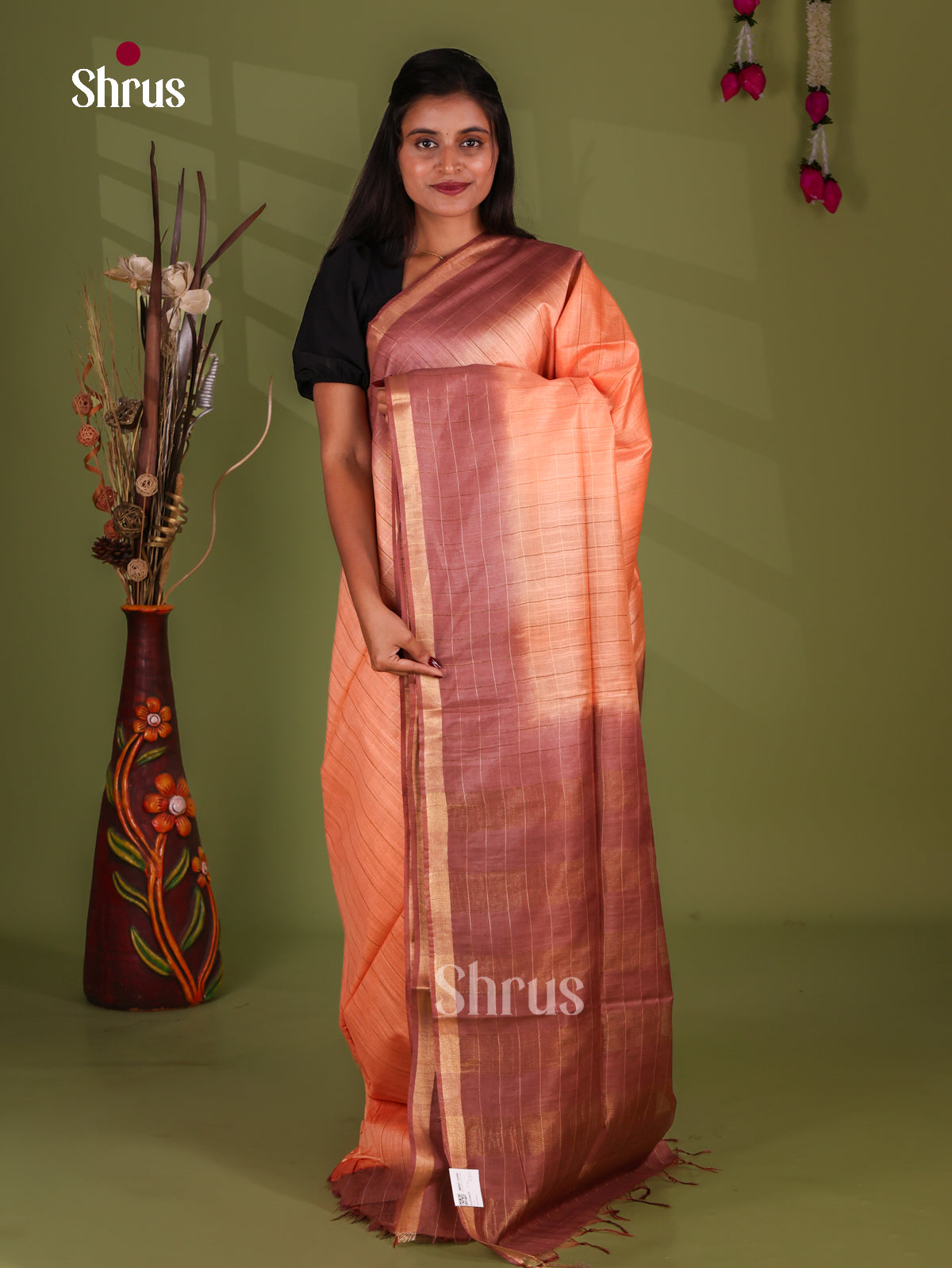 Semi Tissue Saree - EJ13431