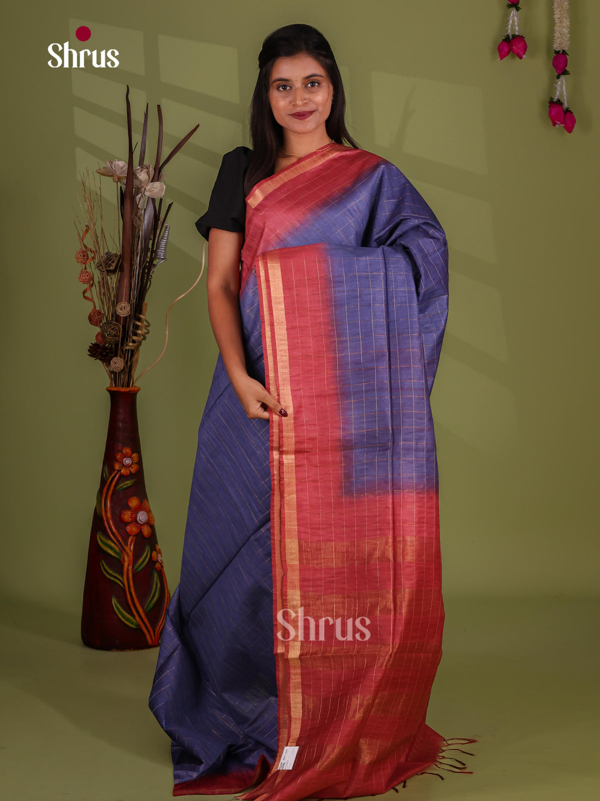 Semi Tissue Saree - EJ13432