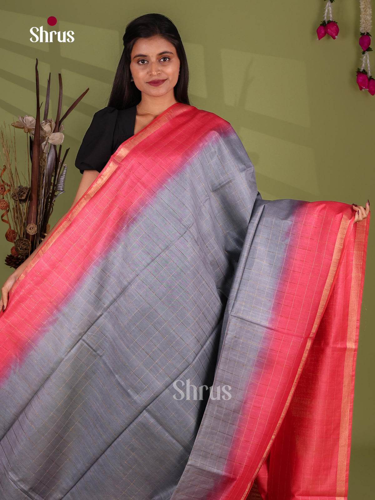 Semi Tissue Saree - EJ13433