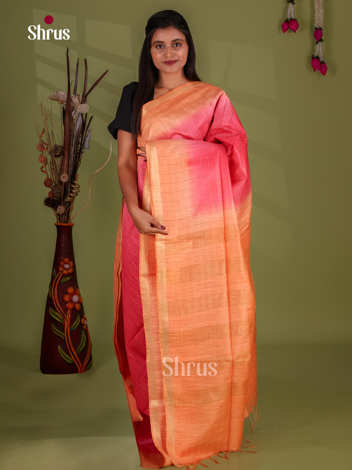 Semi Tissue Saree - EJ13435