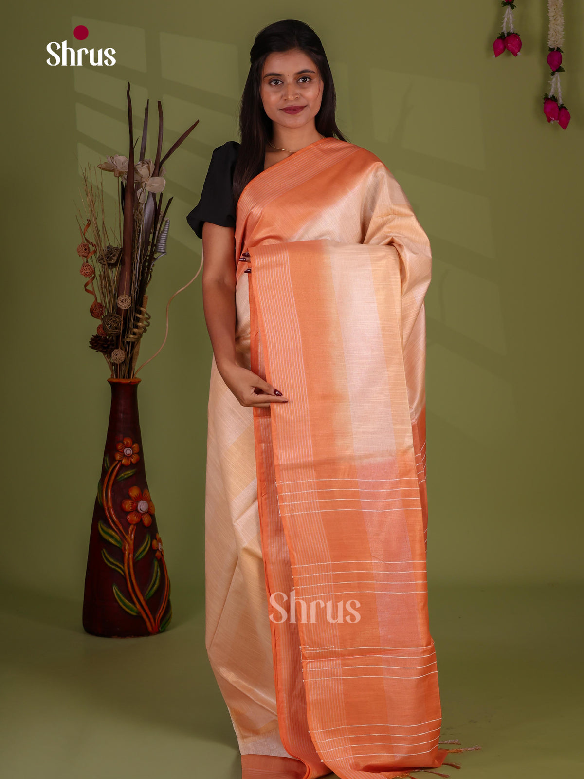 Semi Tissue Saree - EJ13442