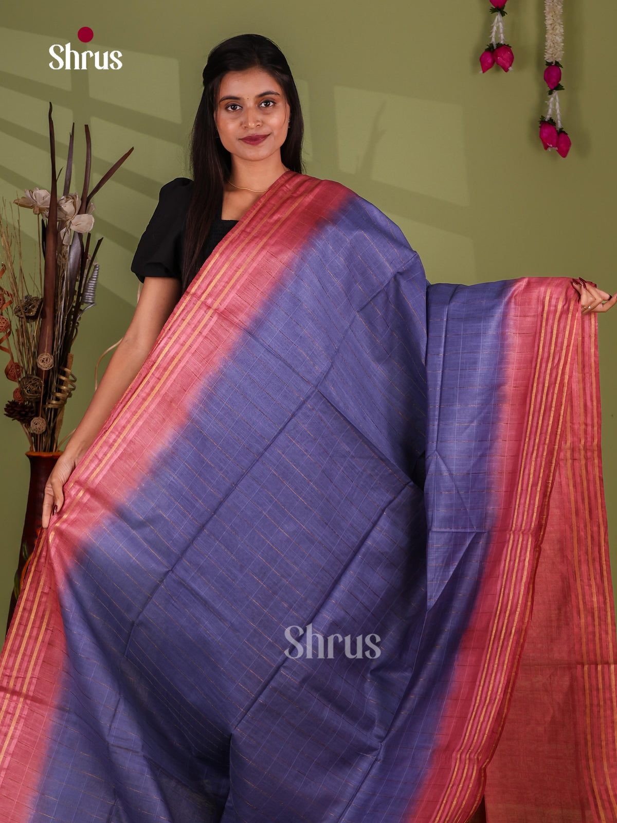 Zari Semi Tussar Saree - EJ13444