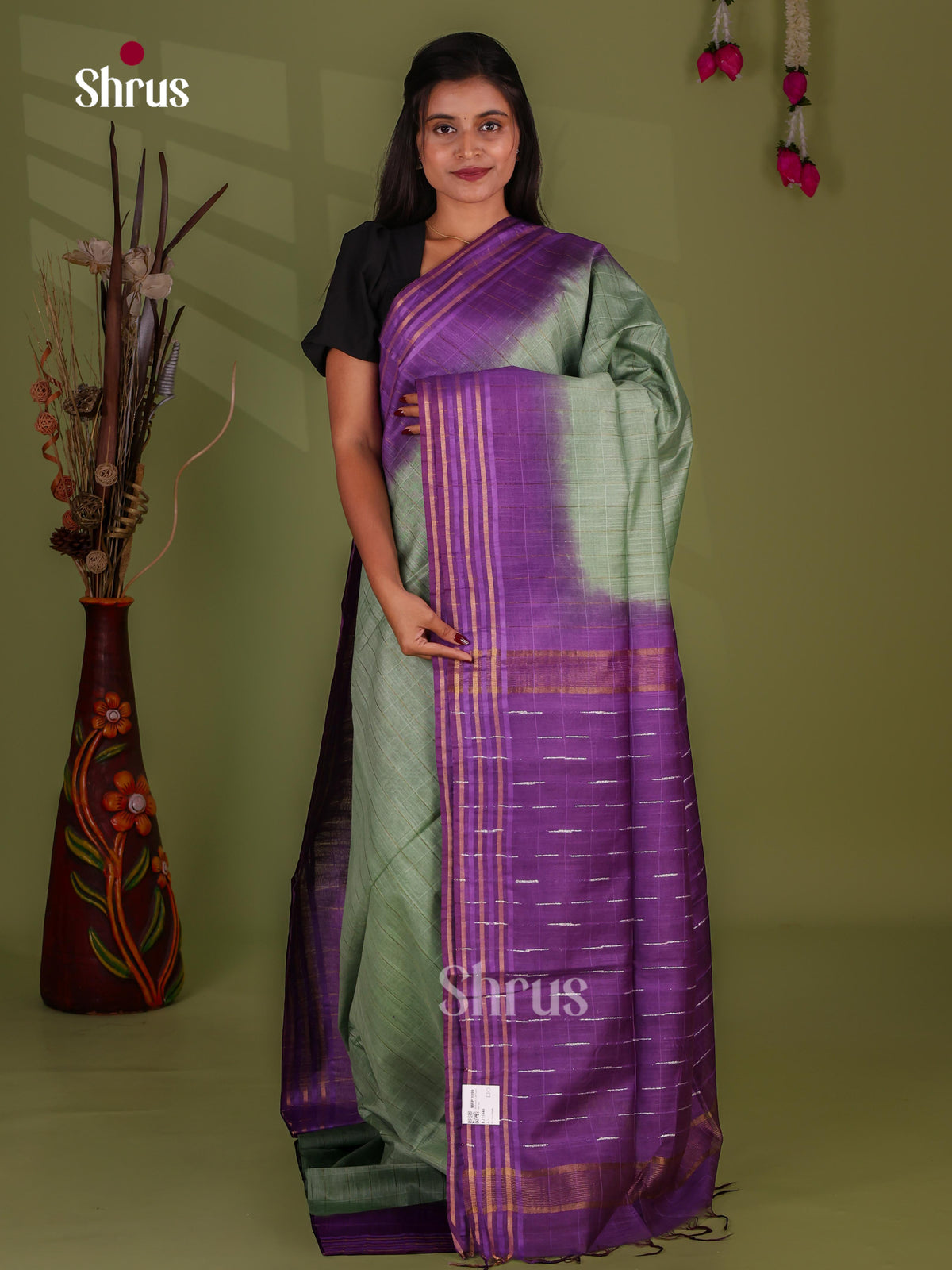 Zari Semi Tussar Saree - EJ13446