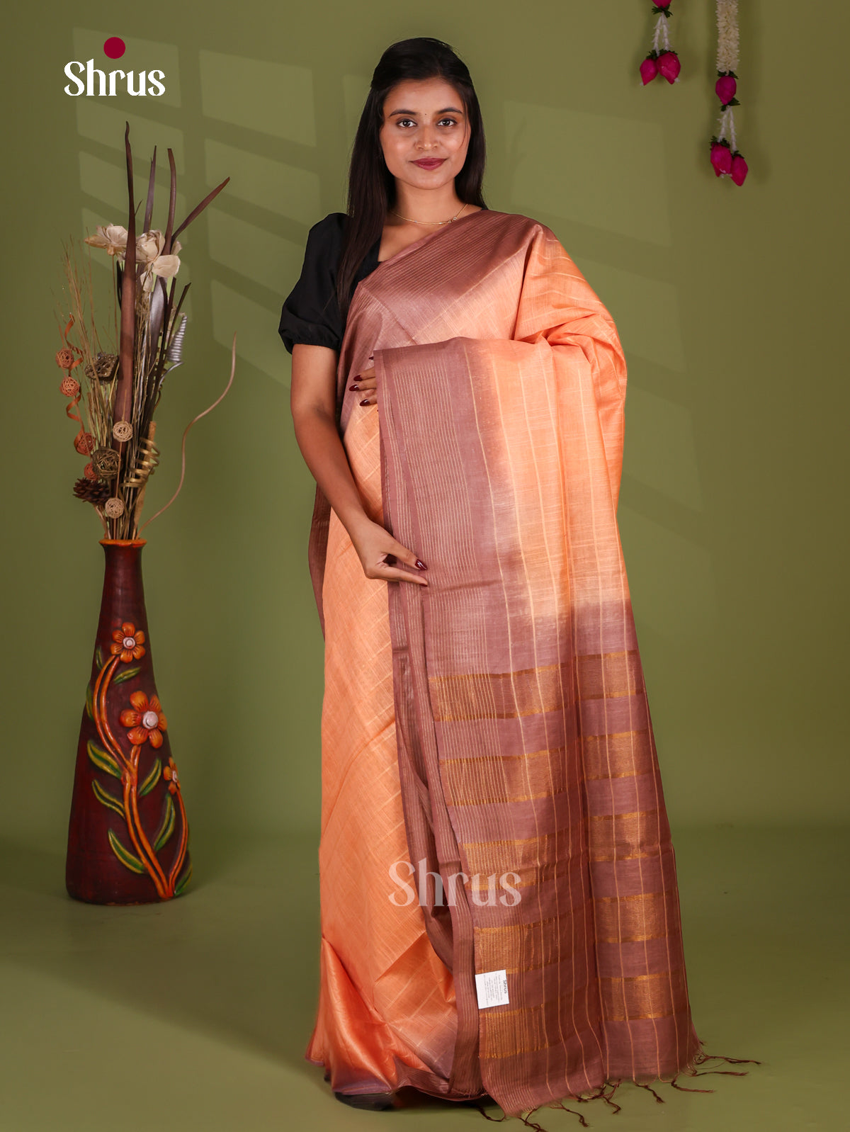 Zari Semi Tussar Saree - EJ13456