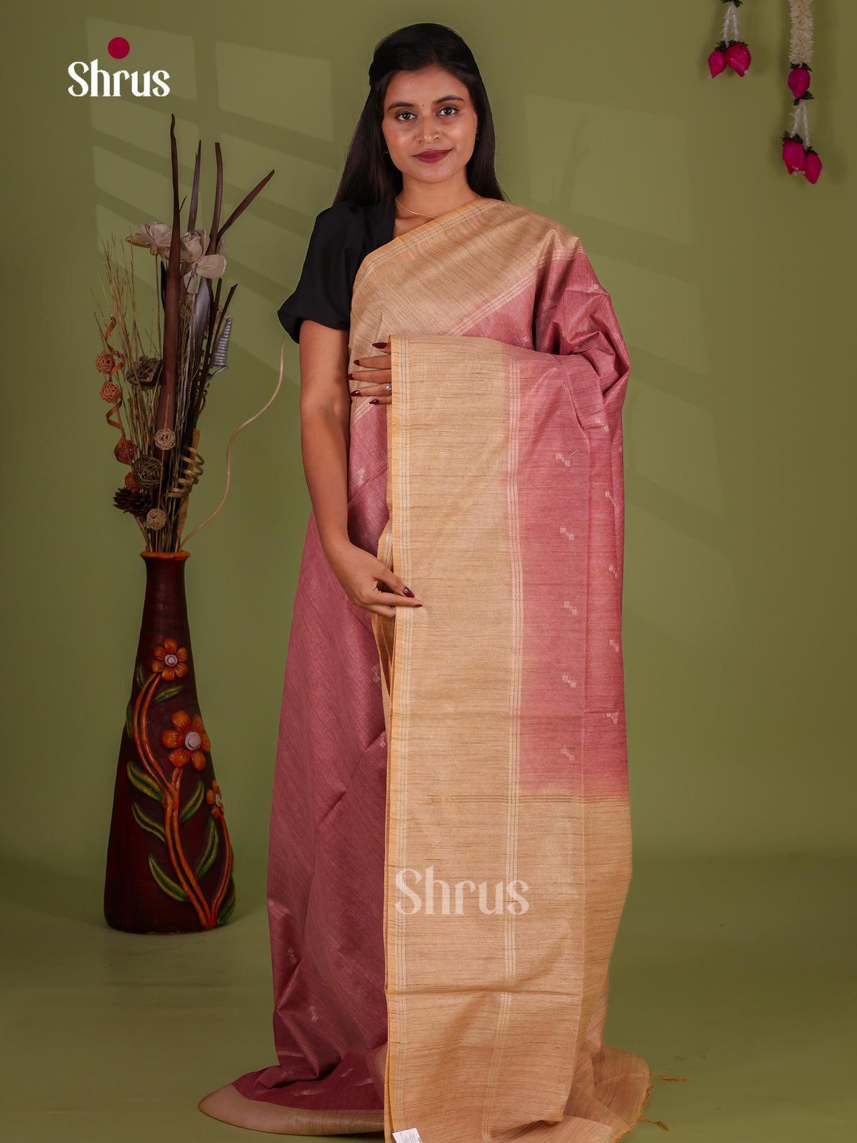 Semi Tussar Saree - EJ13496