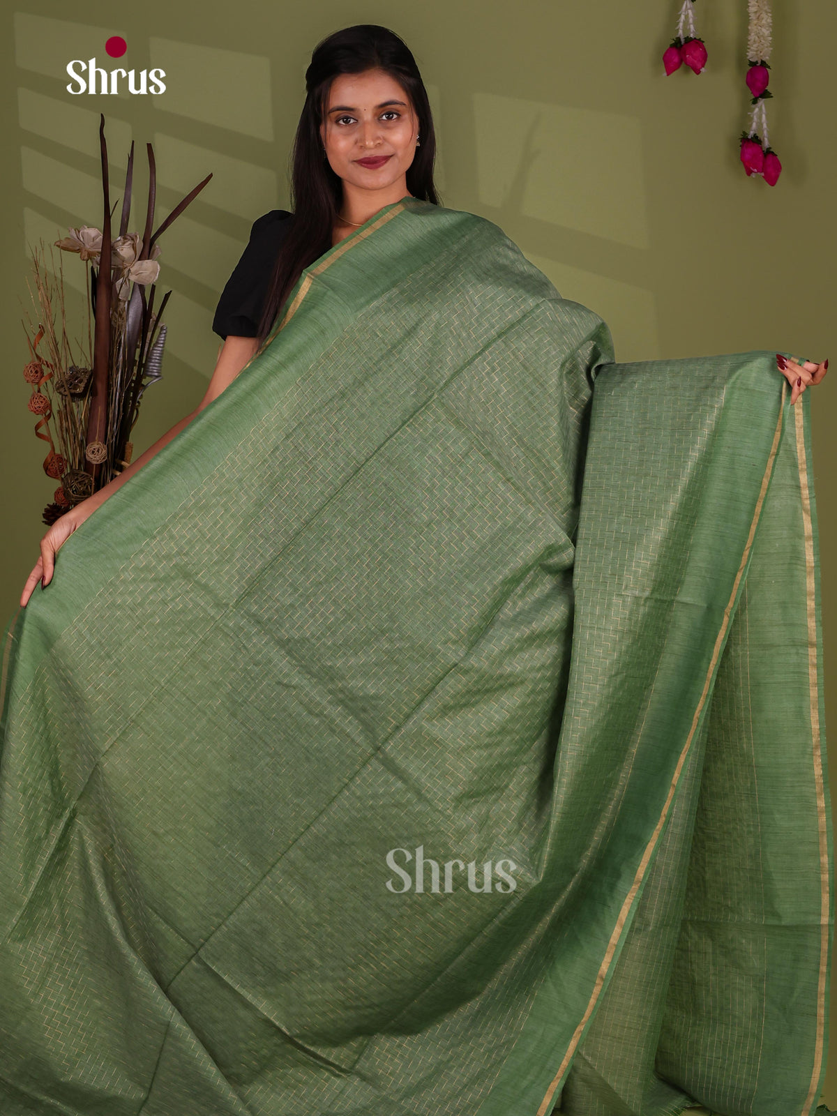 Zari Semi Tussar Saree - EJ13507