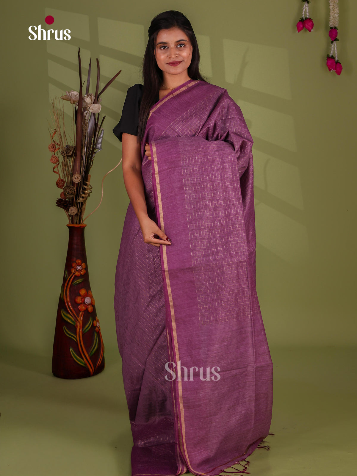 Zari Semi Tussar Saree - EJ13508