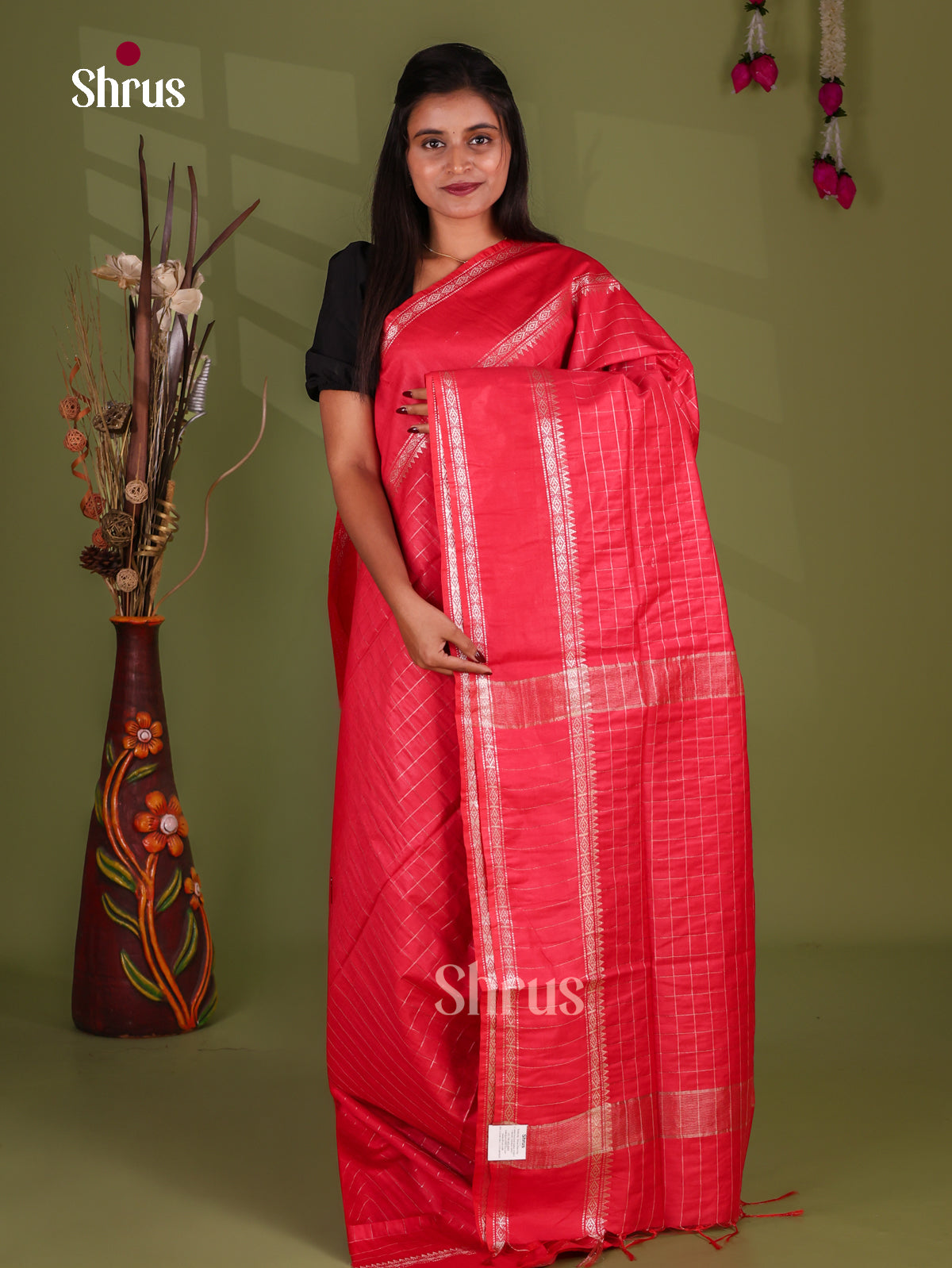 Zari Semi Tussar Saree - EJ13547