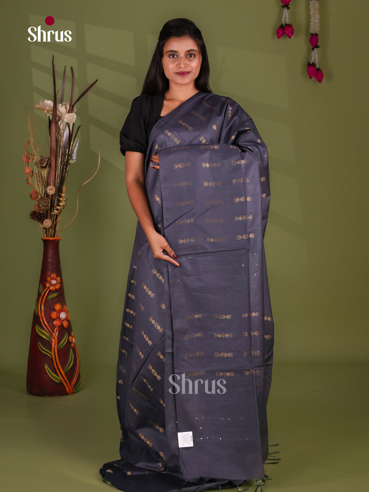 Zari Semi Tussar Saree - EJ13552